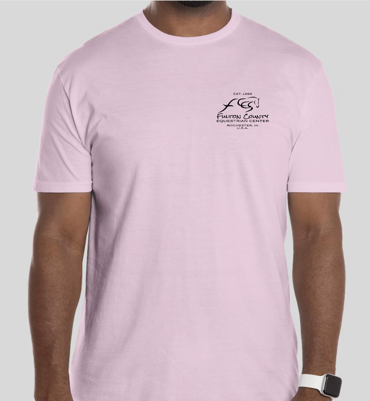 FCHP 2026 Classic Tee — Light Pink (front)
